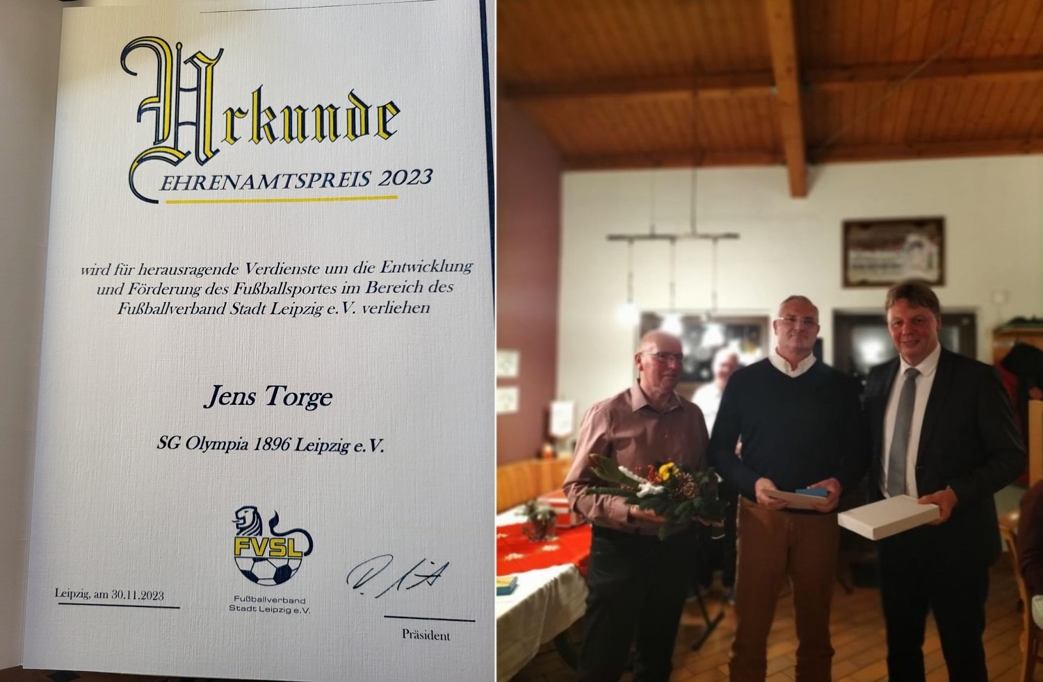 Ehrenamtspreis FVSL 2023 - Jens Torge